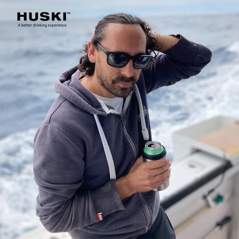 Huski Beer Cooler 2.0 | NEW | Premium Can and Bottle Holder | Triple Insulated Marine Grade Stainless Steel | Detachable 3-in-1 Opener | Works as a Tumbler | Best Gifts for Beer Lovers (White) - Image 5